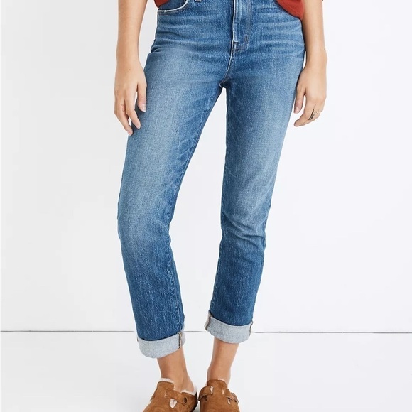 MADWELL THE HIGH RISE SLIM BOYJEAN MOORLAND WASH SIZE 25 - Picture 1 of 8